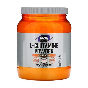 фото дієтична добавка амінокислота в порошку now foods l-glutamine powder l-глютамін, 1 кг