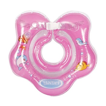фото круг для купання немовлят lindo ln-1559 рожевий
