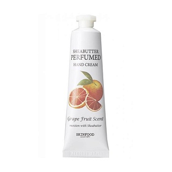 фото крем для рук skinfood shea butter perfumed hand cream grapefruit scent, 30 мл