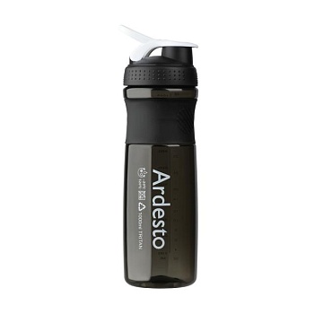 фото пляшка для води ardesto тританова, чорна, 1 л (ar2204tb)