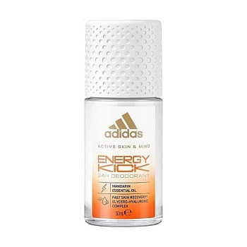 фото кульковий дезодорант adidas energy kick 24h deodorant жіночий, 50 мл