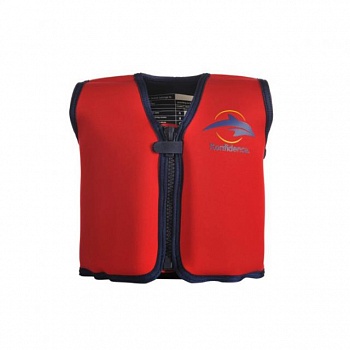 foto жилет для плавания konfidence original jacket s (18 мес-3 г/ 12-20 кг) синий с розовым принтом (kj01-05)