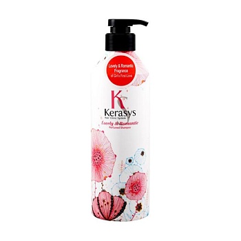 foto парфумований шампунь kerasys lovely & romantic perfumed для пошкодженого волосся, 400 мл