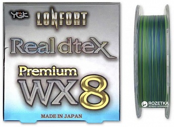 foto шнур ygk lonfort real dtex x8 150 м 0.09 мм 0.3 кг/9 lb разноцветный (55450049)