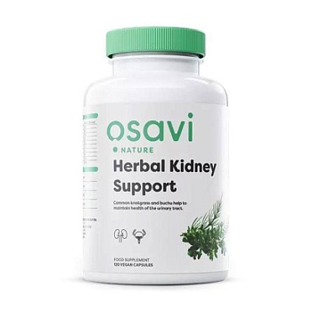 фото дієтична добавка в вегетаріанських капсулах osavi nature herbal kidney support трав'яна підтримка нирок, 120 шт