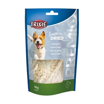 фото ласощі для собак trixie premio freeze dried з курячою грудкою, 50 г