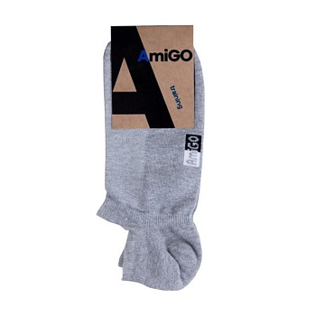 foto шкарпетки чоловічі amigo training f07, сірі сітка, розмір 25