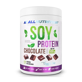фото дієтична добавка протеїн в порошку allnutrition pea vegan protein шоколад, 500 г