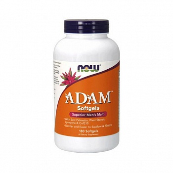 foto мультивитамины для мужчин адам нау фудс / now foods adam мужские 180 softgels / капсул
