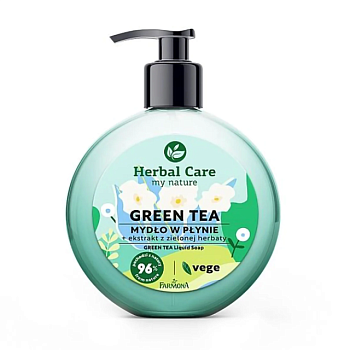 фото рідке мило farmona herbal care green tea liquid soap зелений чай, 400 мл