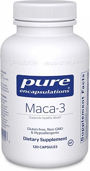 foto мака-3 maca-3 pure encapsulations 120 капсул (pe065)