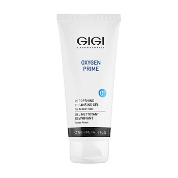 фото освіжальний очищувальний гель gigi oxygen prime refreshing cleansing gel для всіх типів шкіри обличчя, 180 мл