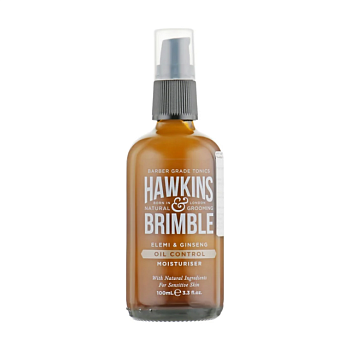 фото чоловічий зволожувальний крем для обличчя hawkins & brimble oil control moisturiser для жирної шкіри, 100 мл
