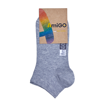 фото шкарпетки дитячі amigo сірий меланж, розмір 18-20, (sd2020-13)