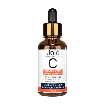 фото сироватка-бустер для обличчя jole vitamin c 15% super booster, 30 мл