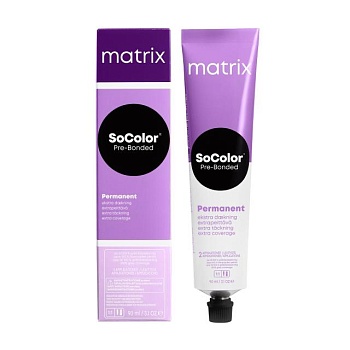 foto стійка крем-фарба для волосся matrix socolor beauty (pre-bonded permanent) extra coverage 506nv, 90 мл