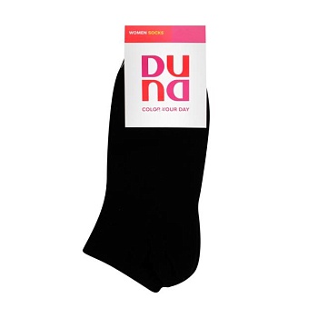 фото шкарпетки жіночі duna 307 укорочені, чорні, розмір 23-25
