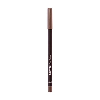 фото олівець для брів the saem saemmul wood eyebrow, 02 gray brown, 0.2 г