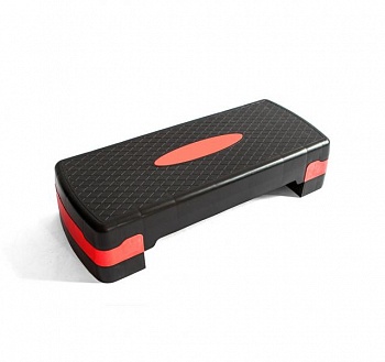 foto cтеп-платформа powerplay 4328 (2 рівні 10-15 см) чорно-червона