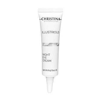 фото нічний омолоджувальний крем для шкіри навколо очей christina illustrious night eye cream, 15 мл
