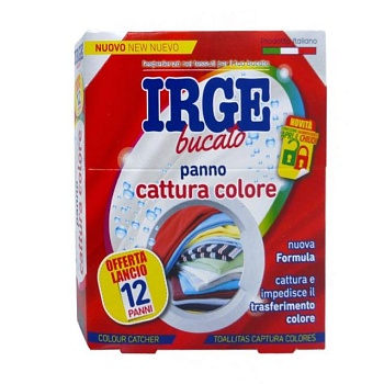 foto серветка-пастка для прання кольорових речей irge, 12 шт