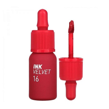фото матовий тінт для губ peripera ink the velvet lip tint 16 heart fuchsia pink, 4 г