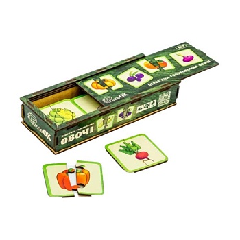 фото дерев'яна головоломка puzzleok овочі, 40 деталей, від 3 років (puz-95963)