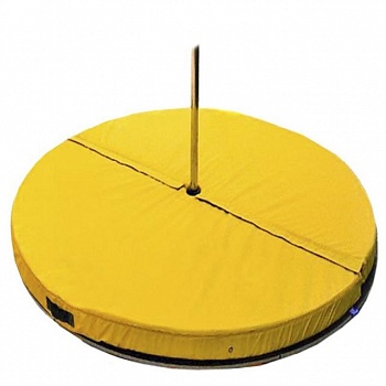 foto мат для пилона pole dаnce на подиуме - tia-sport (y0122) желтый 2 м