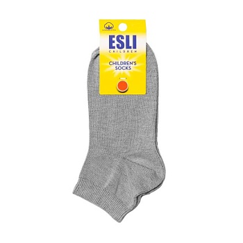foto шкарпетки дитячі esli 19с-143спе вкорочені, 000 сірі, розмір 20
