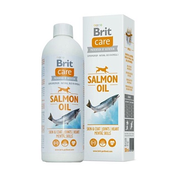 фото олія лосося для собак brit salmon oil, 500 мл
