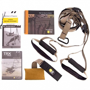 foto петли trx функциональный тренажер kit force t1 (петли подвесные, дверное крепление, dvd, сумка, хаки)