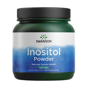 фото дієтична добавка в порошку swanson inositol powder 100% pure, 227 г