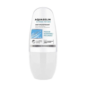 фото кульковий антиперспірант aquaselin extreme for men antiperspirant проти підвищеної пітливості, чоловічий, 50 мл