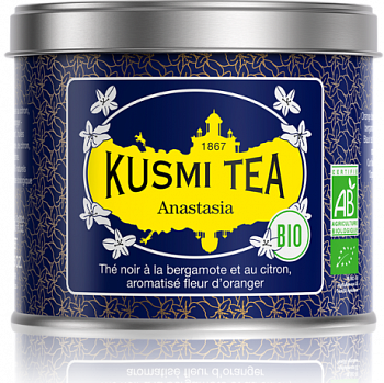 фото чай черный kusmi tea анастасия, органический, 100 г (bwq0819)