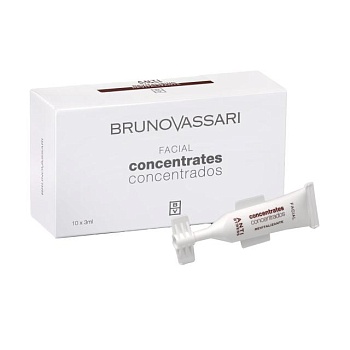 фото антистресовий відновлювальний концентрат для обличчя bruno vassari anti stress revitalising facial concentrates, 10*3 мл