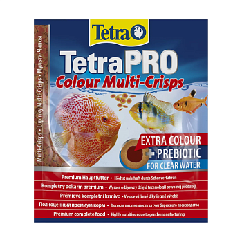 фото корм для яскравозабарвлених риб tetra pro colour multi-crisps, 12 г