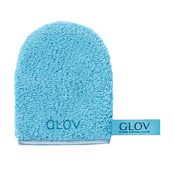 фото рукавиця для зняття макіяжу glov on-the-go makeup remover, bouncy blue, 1 шт