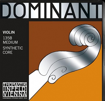 foto струны для скрипки thomastik-infeld 135b dominant synthetic core 4/4 violin strings medium tension