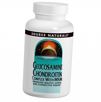 foto glucosamine chondroitin complex with msm source naturals 120таб (03355007)