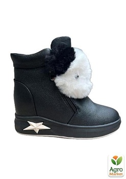 фото жіночі зимові черевики dsohj8553-1 37 23.5см чорні