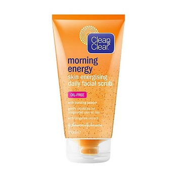 фото скраб для обличчя clean & clear morning energy skin energising daily facial scrub енергія ранку, 150 мл