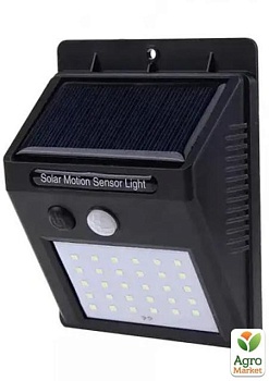 фото вуличний ліхтар з датчиком освітленості solar light 30 led