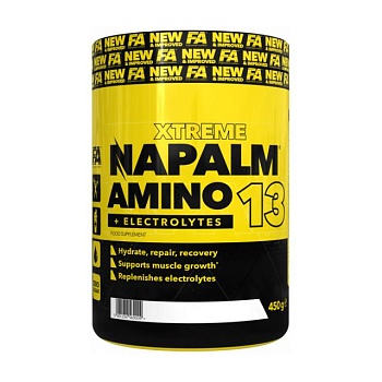 foto харчова добавка амінокислоти в порошку fitness authority napalm amino 13 фруктовий, 450 г