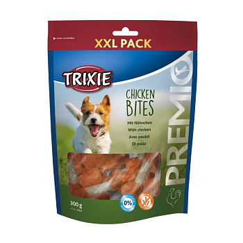 фото ласощі для собак trixie premio chicken bites з куркою, 300 г
