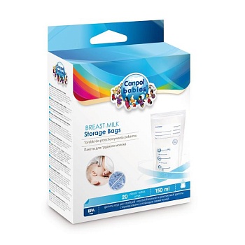 фото пакети для зберігання грудного молока canpol babies, 20 шт (70/001)