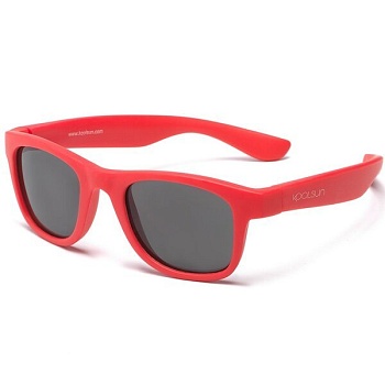 фото детские солнцезащитные очки koolsun красные серии wave 3-10 лет ks-ware003
