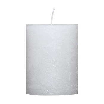 фото свічка villa verde rustic біла, діаметр 6.8 см, висота 9 см
