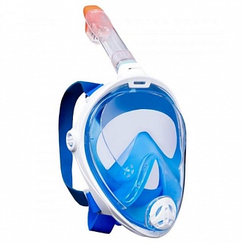 foto инновационная маска для снорклинга подводного плавания easybreath s/m синий trg-4829