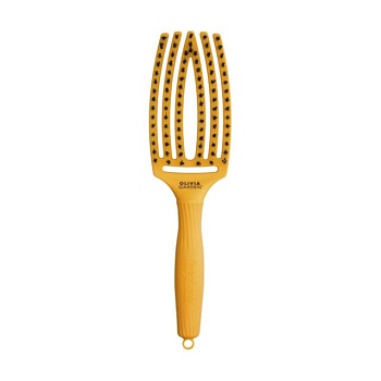 фото масажна щітка для волосся olivia garden fingerbrush bloom yellow, 1 шт