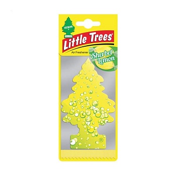 foto ароматизатор для автомобіля little trees ялинка, щербет лимон, 5 г